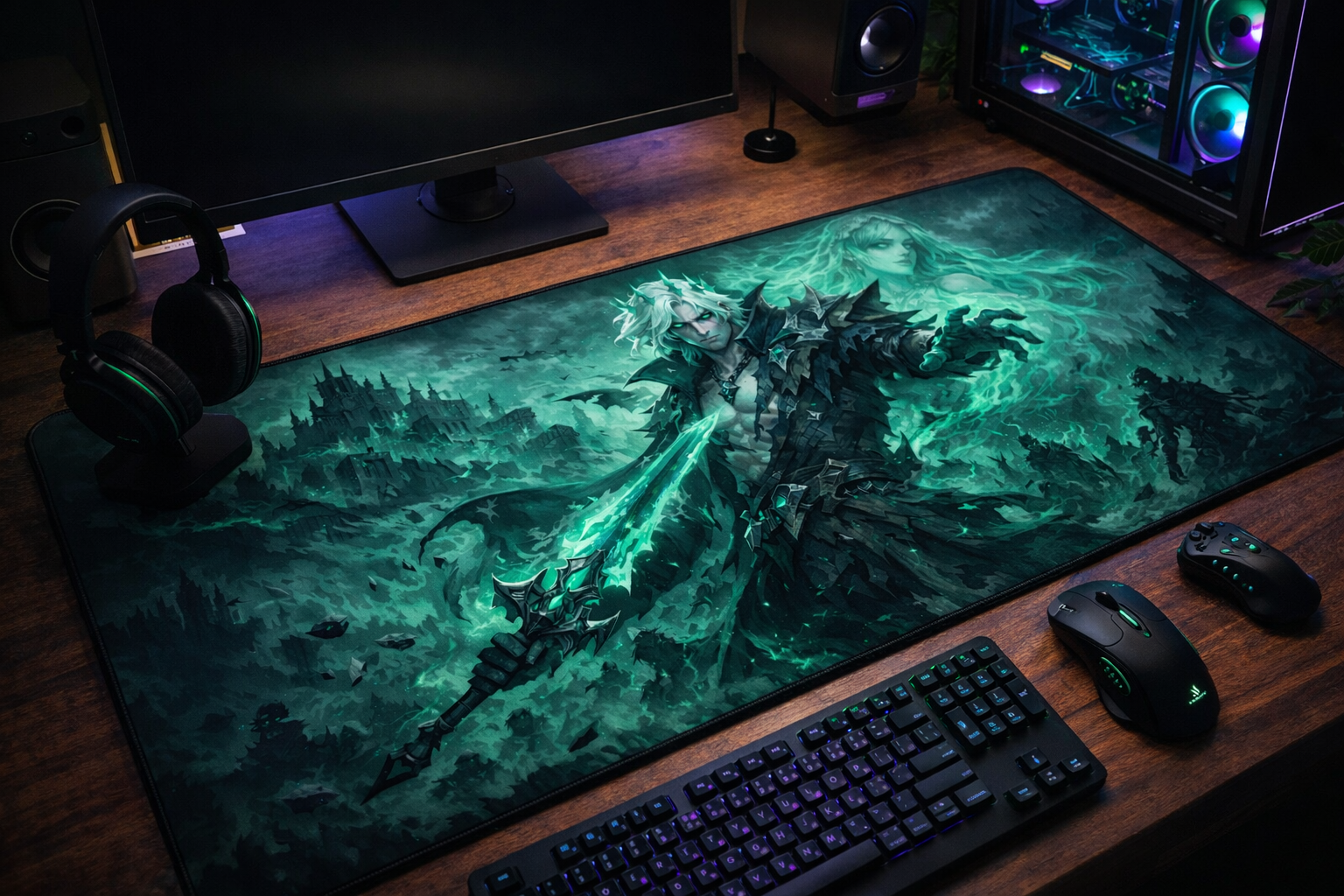 Viego Gaming Mouse Pad, Gifts for League of Legends fans, Gaming Desk Mat, LoL