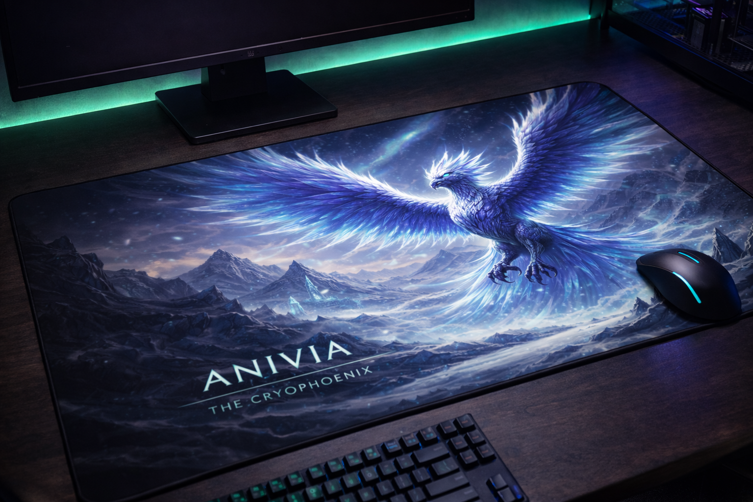 Anivia Gaming Mouse Pad, Gifts for League of Legends fans, Gaming Desk Mat, LoL