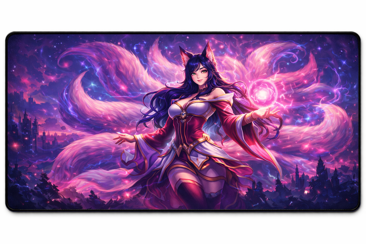 Ahri Gaming Mouse Pad, Gifts for League of Legends fans, Gaming Desk Mat, LoL