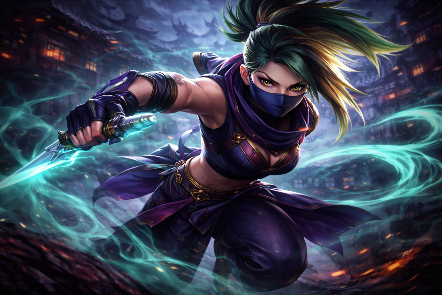 Akali Gaming Mouse Pad, Gifts for League of Legends fans, Gaming Desk Mat, LoL