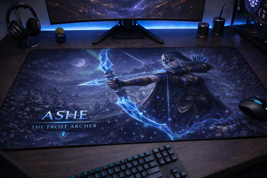 Ashe - the Ice Archer Gaming Mouse Pad, Gifts for League of Legends fans, Gaming Desk Mat, LoL