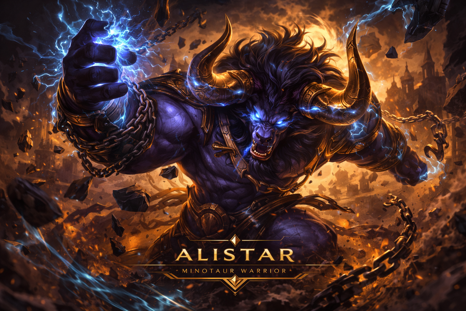 Alistar Gaming Mouse Pad, Gifts for League of Legends fans, Gaming Desk Mat, LoL