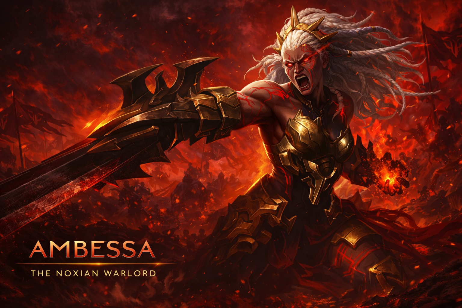 Ambessa Gaming Mouse Pad, Gifts for League of Legends fans, Gaming Desk Mat, LoL