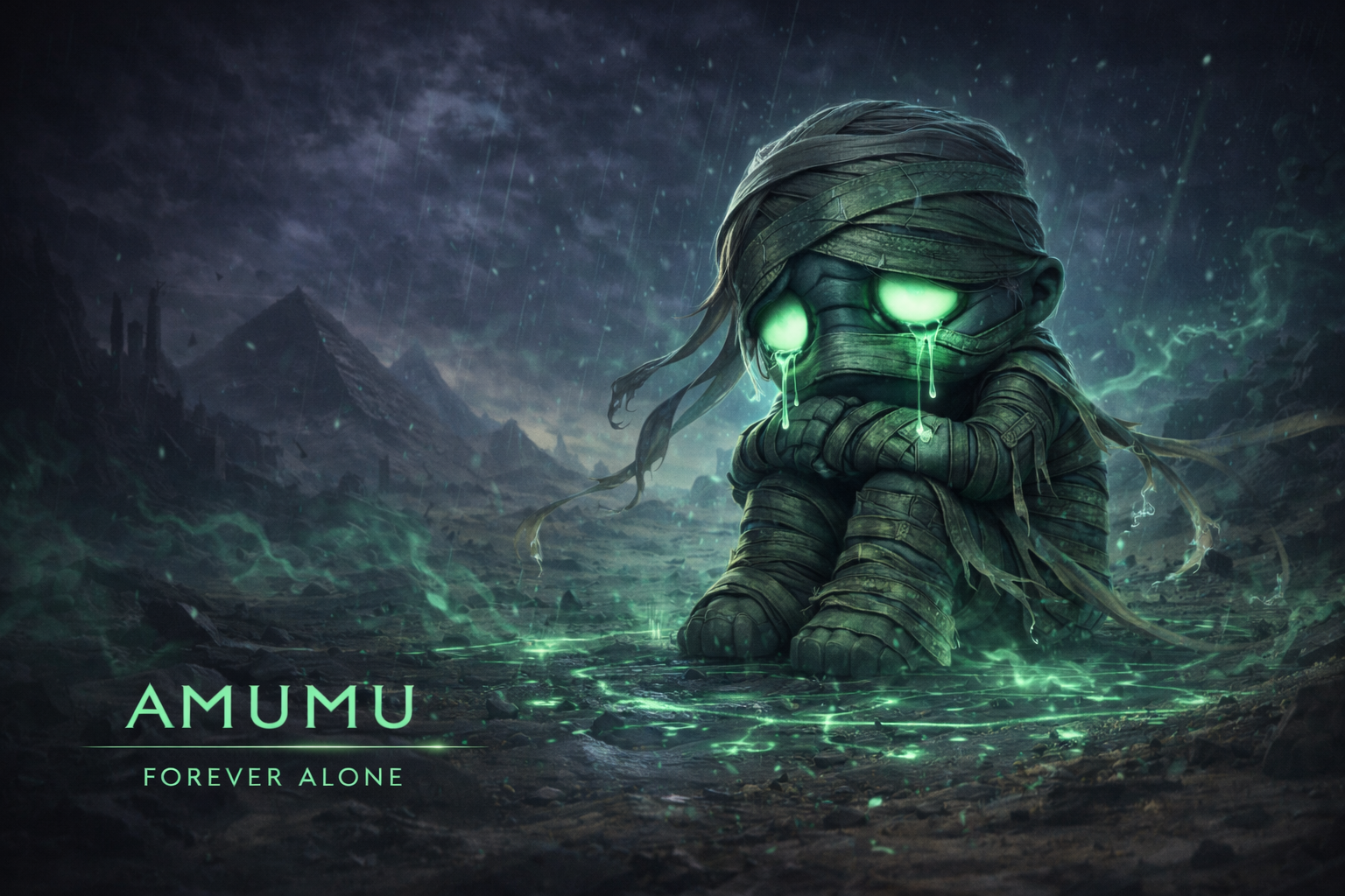 Amumu sad Gaming Mouse Pad, Gifts for League of Legends fans, Gaming Desk Mat, LoL