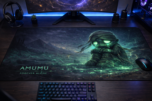 Amumu sad Gaming Mouse Pad, Gifts for League of Legends fans, Gaming Desk Mat, LoL
