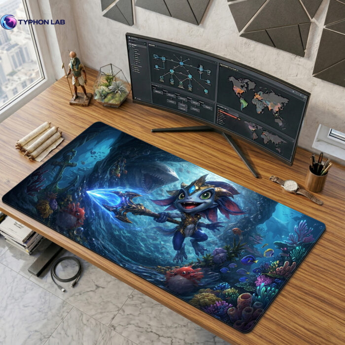 Fizz The Tidal Trickster Tribute Gaming Mouse Pad – Desk Mat Gift for Gamers