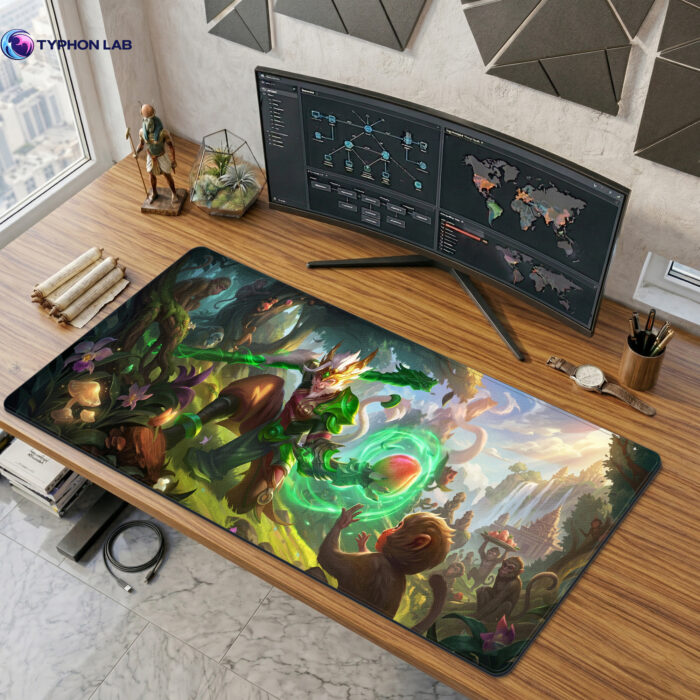 Wukong Desk Mat – Bold Fantasy Artwork for Gaming Setup