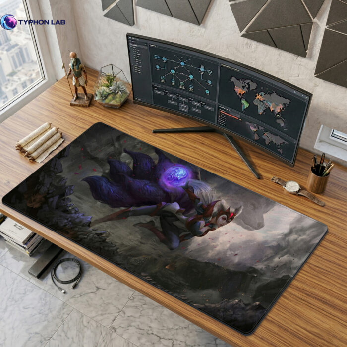 Ahri Spirit of the Nine Tails Art Desk Mats