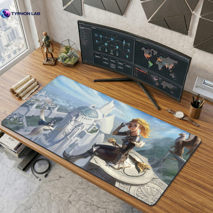Lux Demacia Fantasy Art Gaming Desk Mat