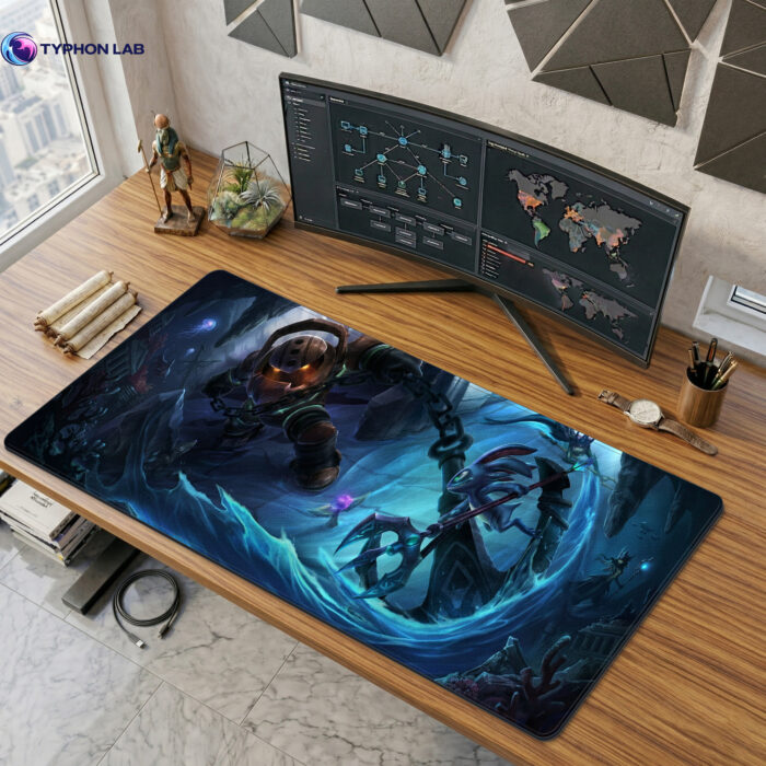 Fizz & Nautilus Abyssal Pursuit Gaming Desk Mat