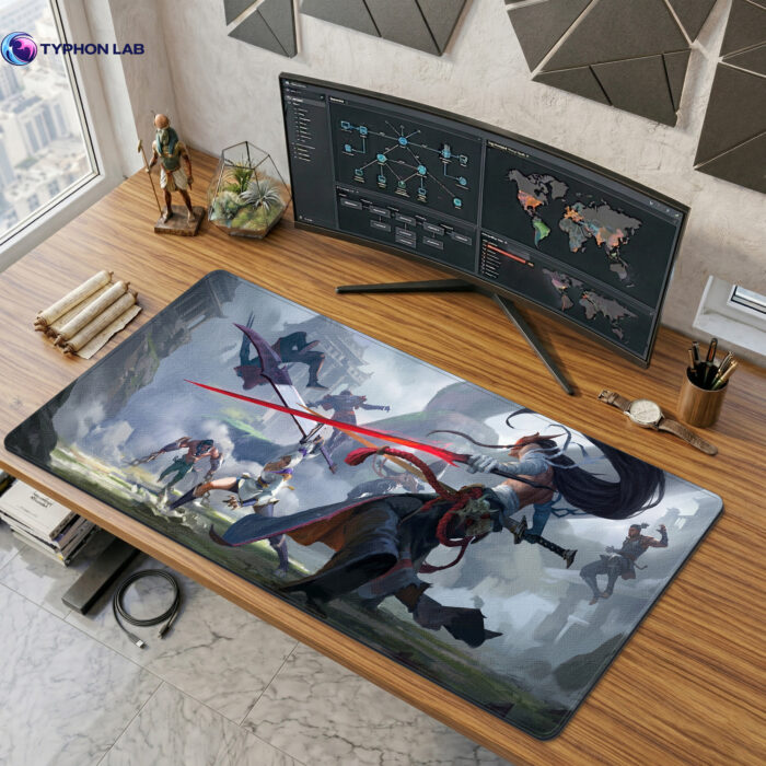 Yone, Sylas & Riven Art Desk Mat, Mouse Pad