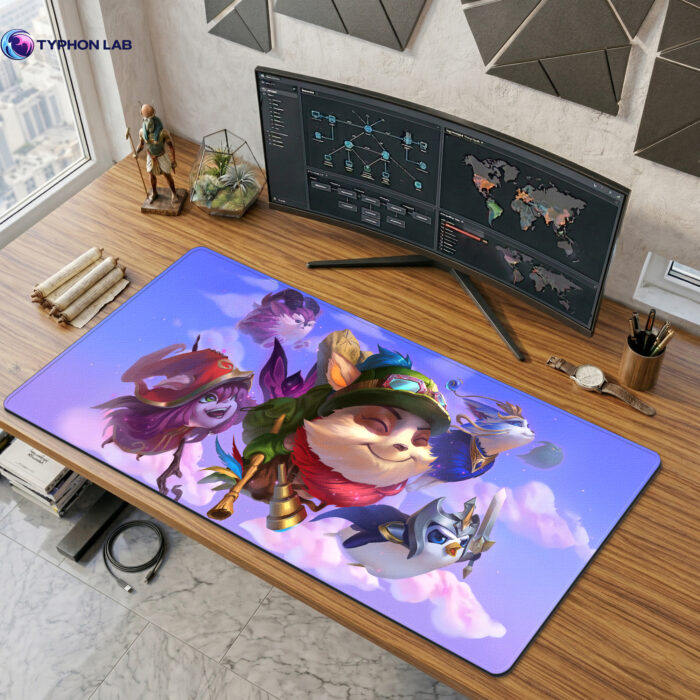 Teemo, Yordles Cute Fantasy Gift Gaming Mouse Pad, Desk Mat