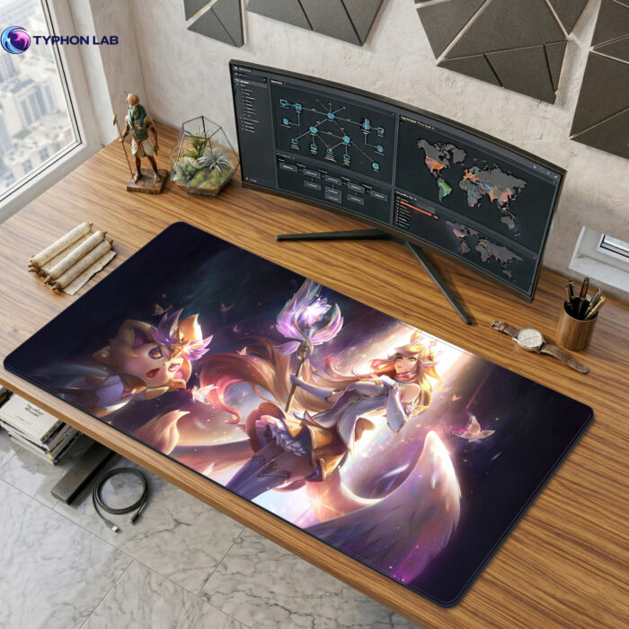 Star Guardian Soraka Art Gaming Desk Mat