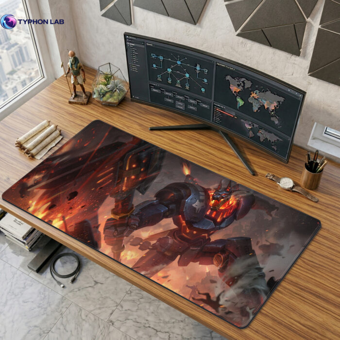 Battlecast Nasus Mecha Art Gaming Desk Mat