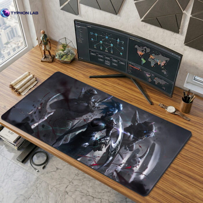 Akali, Shen & Kennen Kinkou Shadow Gaming Desk Mats