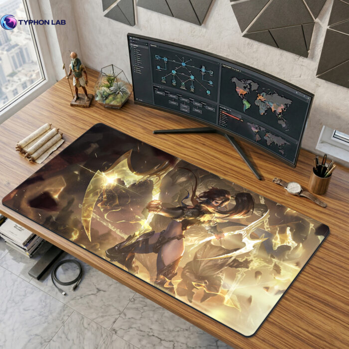 Akali Gaming Mouse Pad, Fantasy Gamer Gift Desk Mat