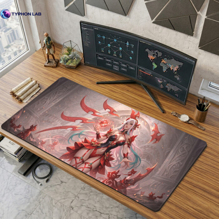 Irelia Crimson Blade Gaming Mouse Pad, Desk Mat