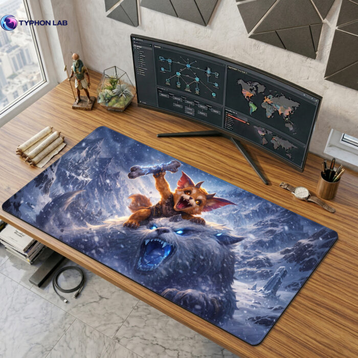 Nunu & Willump Snow Guardian Gaming Mouse Pad