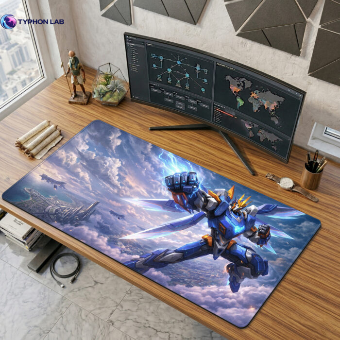 Galio Mecha Guardian Sky Defender Mouse Pad