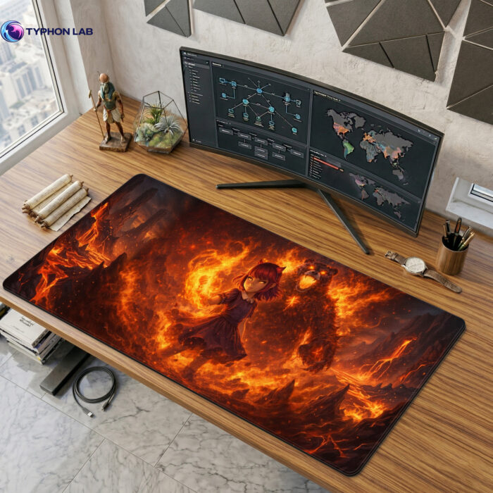 Annie Tibbers Infernal Fire Gaming Mouse Pad