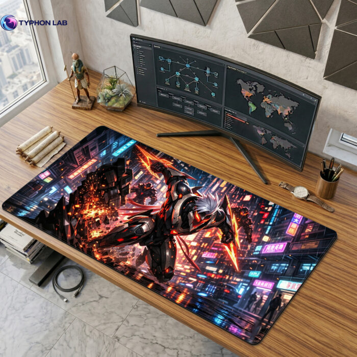 Zed Cyberpunk Mouse Pad , Assassin Desk Mat