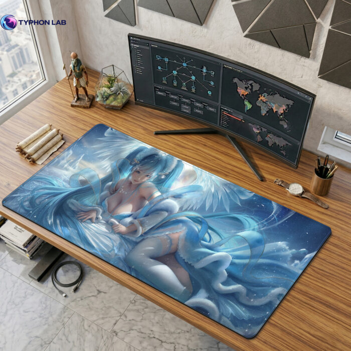 Sona Heavenly Maiden Gaming Mouse Pad, XL Extended Desk Mat