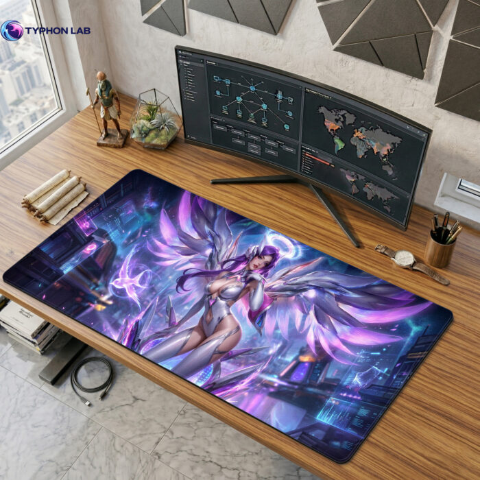 Seraphine Fantasy Wings Mouse Pad Desk Mat for PC Setup