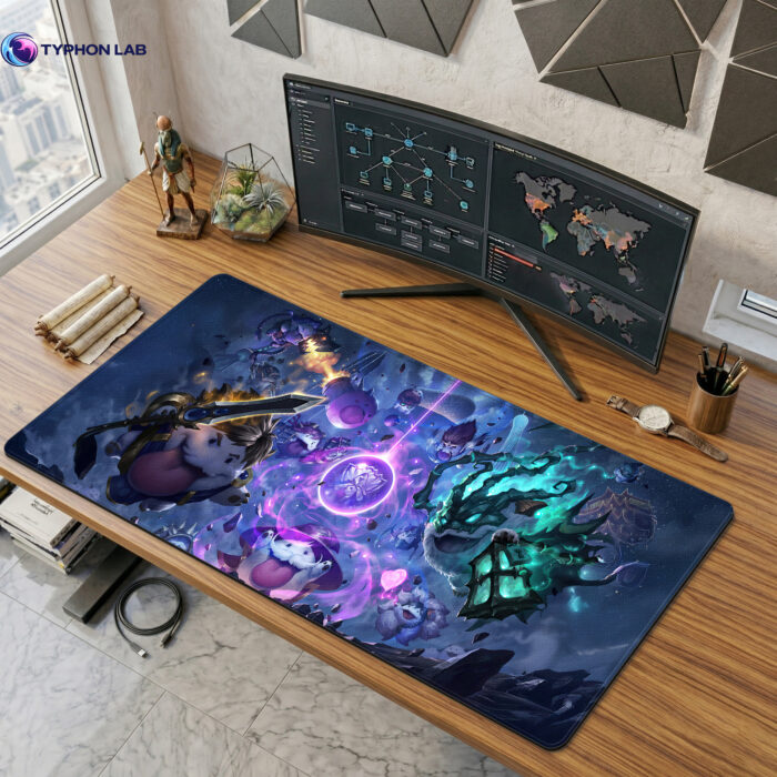 Poro Cosplay Showdown Cute Desk Mat