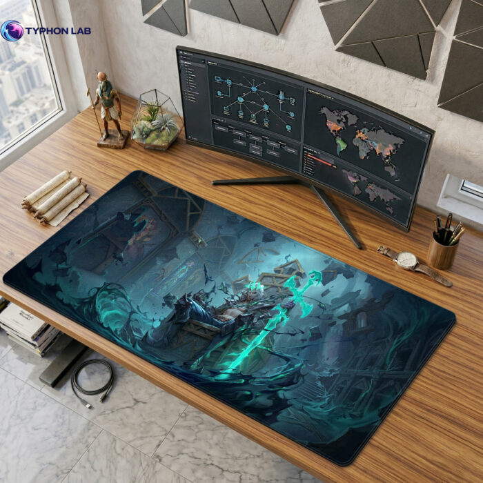 Viego Spectral Energy Desk Mat - Shadow Magic Mouse Pad