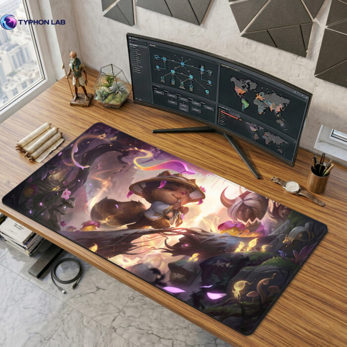 Teemo Cute Desk Mat – Whimsical Gaming Mouse Pad