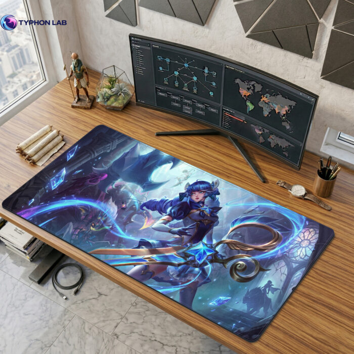Gwen Desk Mat – Blue Fantasy Champion Mouse Pad
