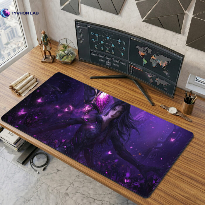 Kai'Sa Extended Desk Mat – Epic Void Gaming Mouse Pad