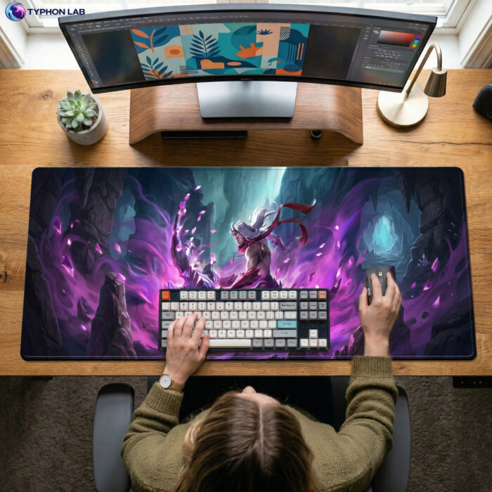 Alternative view of Varus Void Energy Desk Mat – Extended Gaming Desk Pad