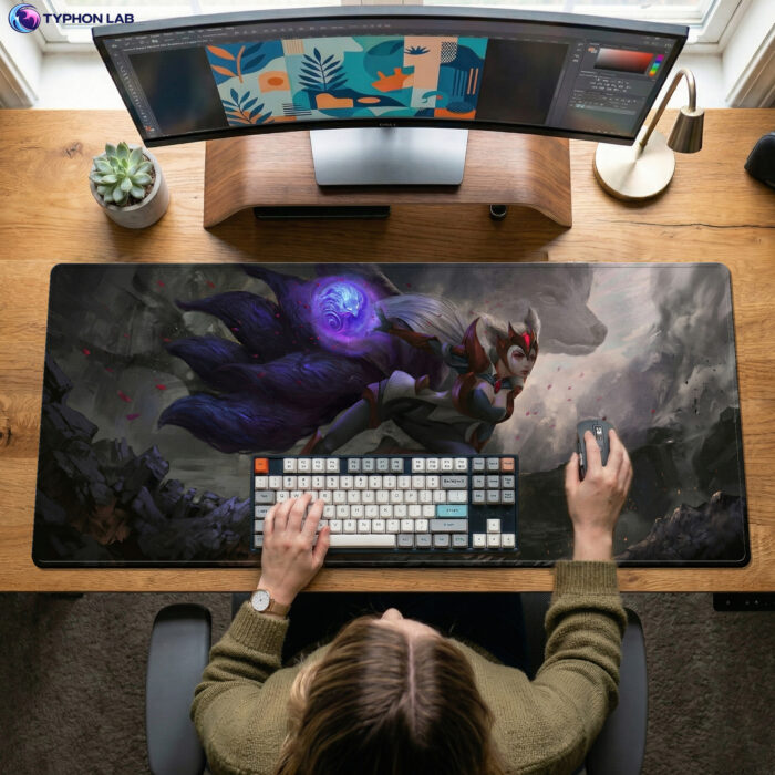 Alternative view of Ahri Spirit of the Nine Tails Art Desk Mats