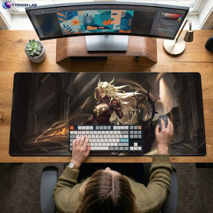 Alternative view of Leona Solar Aegis Gaming Mouse Pad, Desk Mats