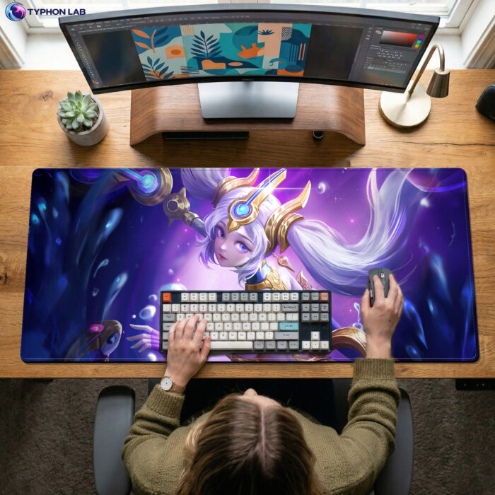 Alternative view of Star Guardian Janna Desk Mat Setup PC