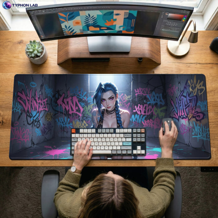 Alternative view of Jinx Graffiti Gaming Mouse Pad - Large Desk Mat