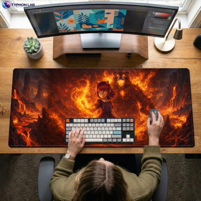 Alternative view of Annie Tibbers Infernal Fire Gaming Mouse Pad