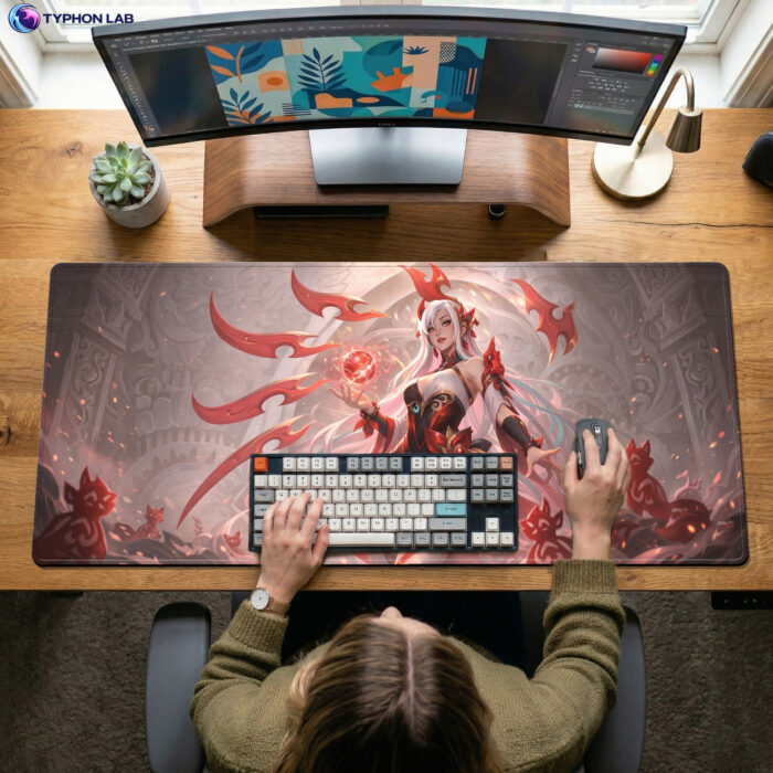 Alternative view of Irelia Spirit Fantasy Mouse Pad - Desk Mat for Gamers PC Setup
