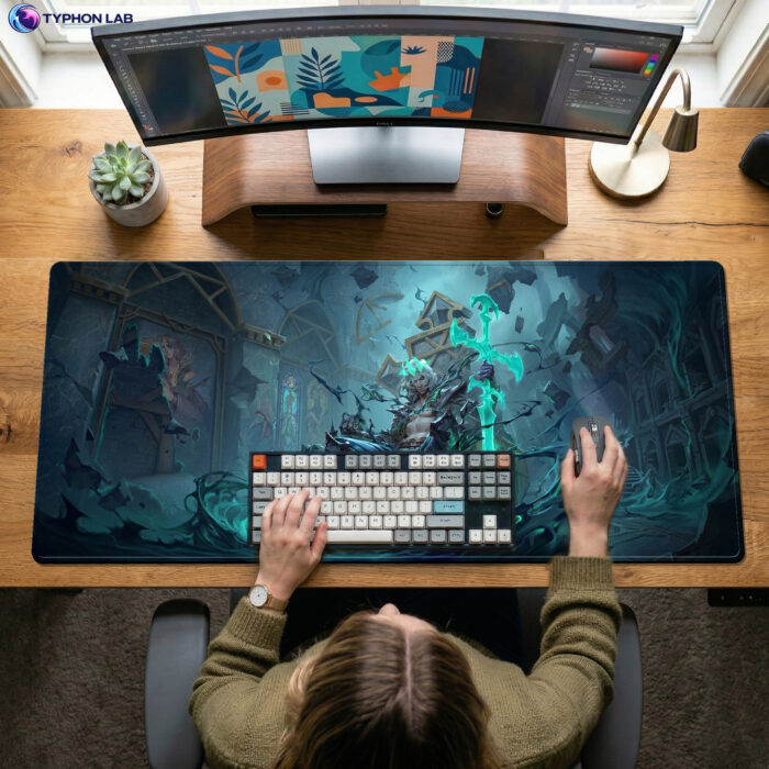 Alternative view of Viego Spectral Energy Desk Mat - Shadow Magic Mouse Pad