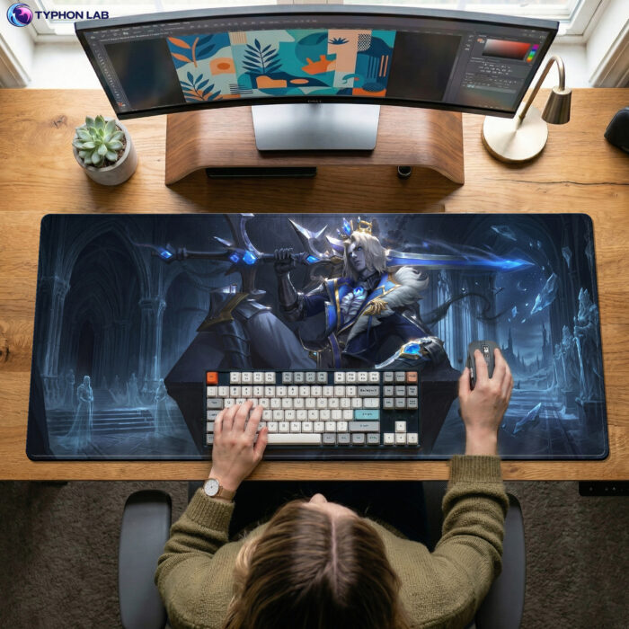 Alternative view of Viego Frost Throne Desk Mat - Mouse Pad for Gamers