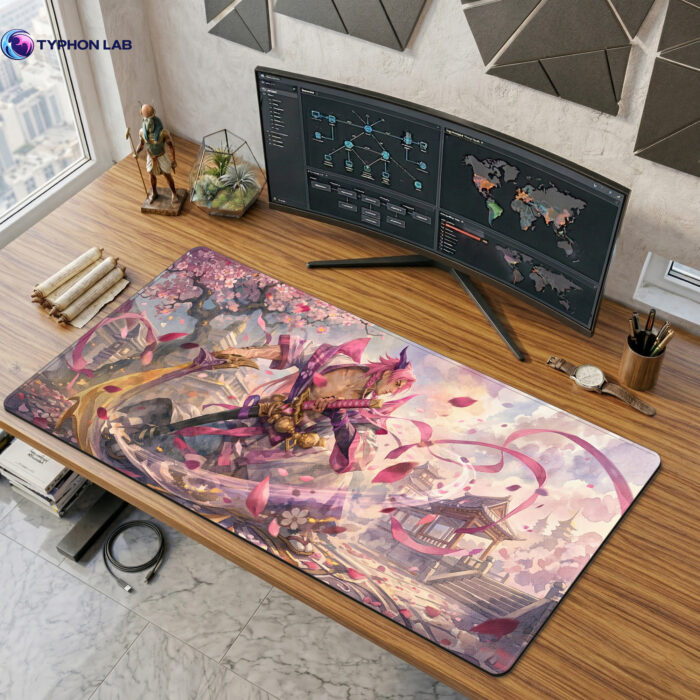 Yone Blossom Duelist Gaming Desk Mat
