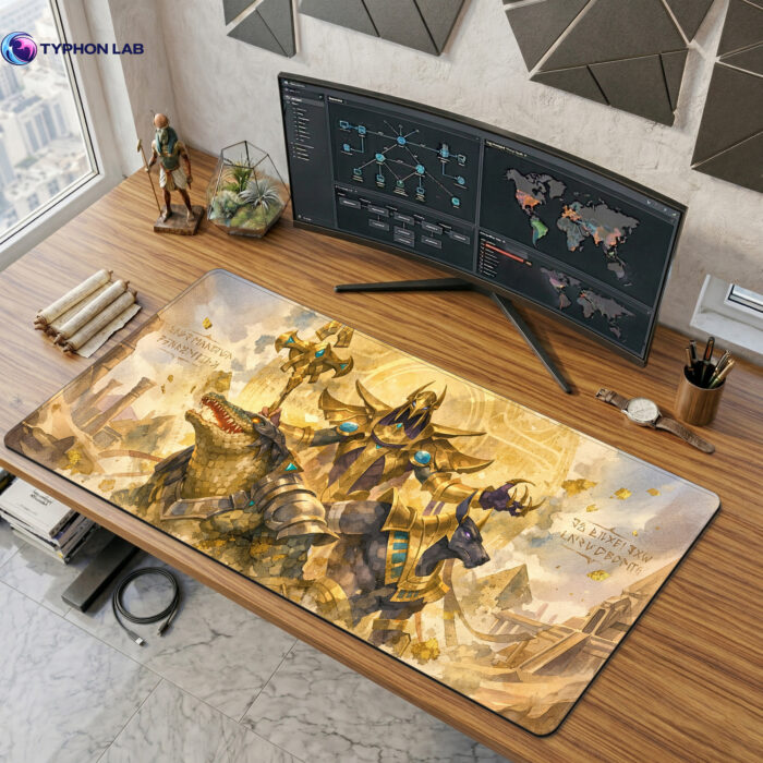 Empire of the Ascended Shurima Azir, Nasus, Renekton Desk Mat