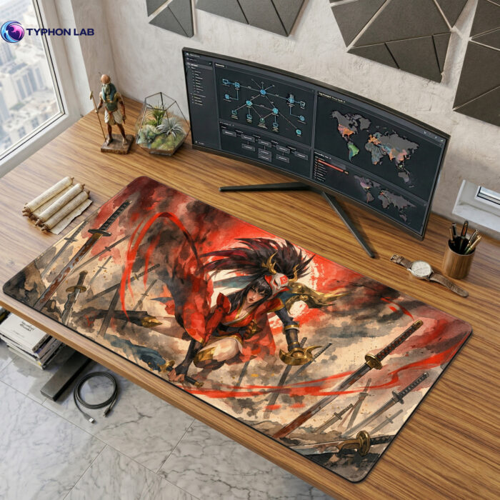 Akali Crimson Tempest Gaming Mouse Pad