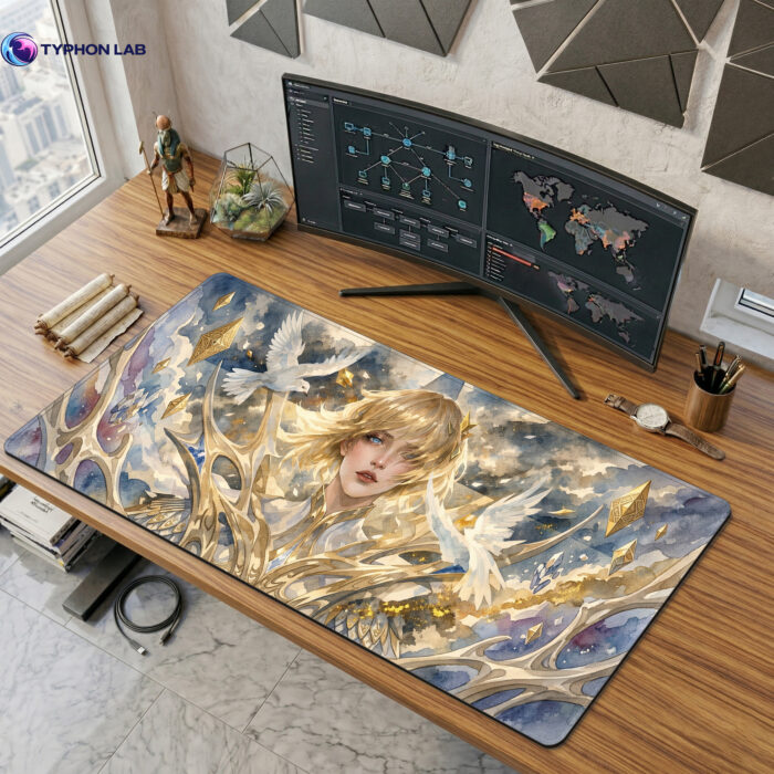 Lux Celestial Light Desk Mat - Gaming Mouse Pad