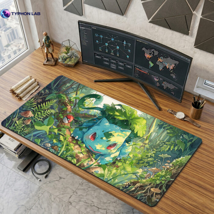 Bulbasaur Forest Bloom Gaming Pokémon Desk Mat