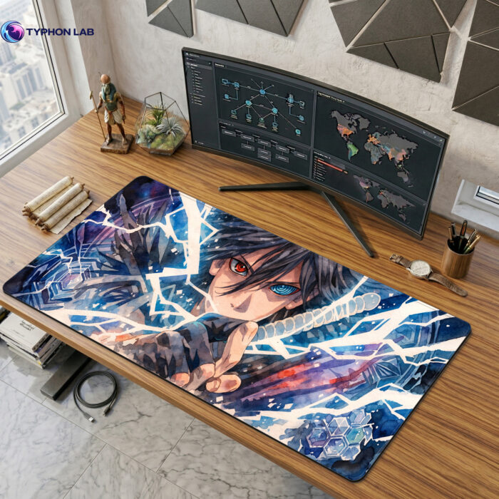 Sasuke Frosted Sharingan Desk Mat
