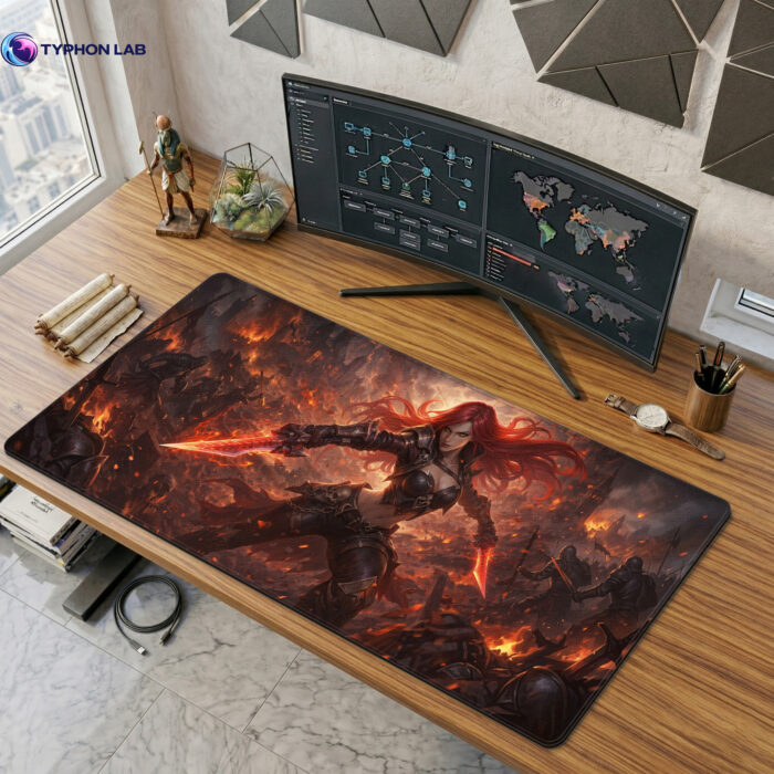 Katarina Infernal Edge Gaming Desk Mat