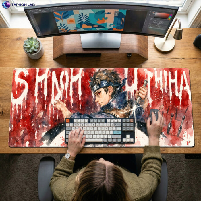Alternative view of Shisui Scarlet Mirage Gaming Mouse Pad Desk Mat