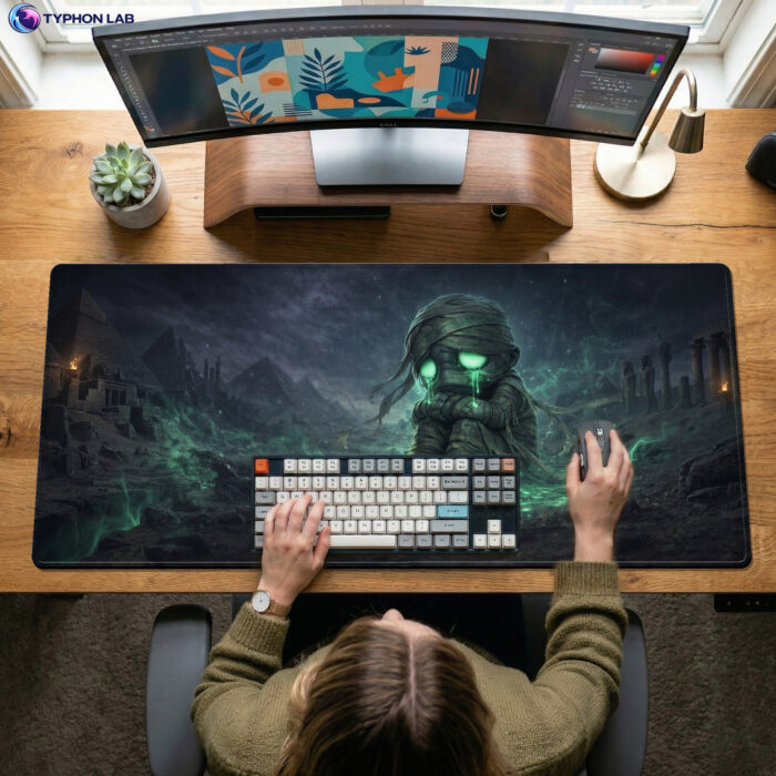 Alternative view of Amumu Cursed Sands Gaming Mouse Pad